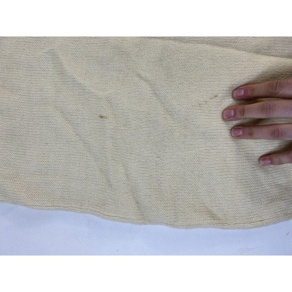 Vintage Wool Felted Yarn Country Floral Mini Micro Sweater Dress - Picture 9 of 11